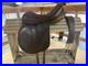 17_1_4_BROWN_A_J_FOSTER_LAURICHE_Hunt_Seat_DRESSAGE_SADDLE_With_Girth_01_osor