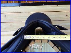 17.5 Black Wintec 500 AP Jump English Saddle Irons Leather Girth with CAIR