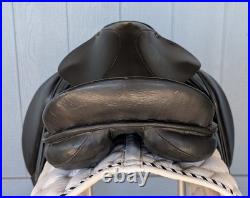 18 Inch Dressage Saddle, State Line Tack Brand with girths and bag