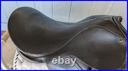 18 Inch Dressage Saddle, State Line Tack Brand with girths and bag