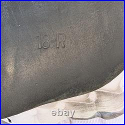 18 Inch Dressage Saddle, State Line Tack Brand with girths and bag