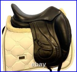 2020 Antares Cadence Dressage Saddle 18 Seat, M/W Tree, FULL BUFFALO Leather