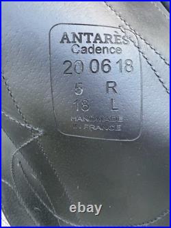 2020 Antares Cadence Dressage Saddle 18 Seat, M/W Tree, FULL BUFFALO Leather
