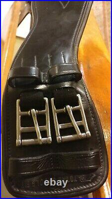 22 Total Saddle Fit Black All Leather Dressage Girth Used Gently