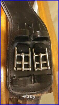22 Total Saddle Fit Black All Leather Dressage Girth Used Gently