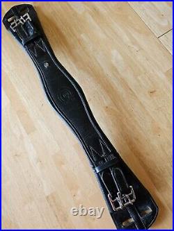 24 Black Otto Schumacher Padded Leather Dressage Girth