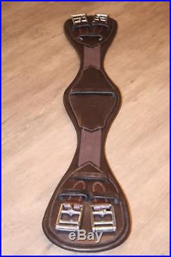 24 Brown HERITAGE 100% ENGLISH MADE/LEATHER GIRTH for DRESSAGE or MONO SADDLE