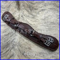 24 Heavily Padded Brown Calf Leather Dressage Girth
