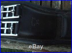 26 inch Albion leather Dressage girth In Black