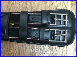 28/70cm Anatomical Black Kavalkade Leather Dressage Girth Perfect Condition