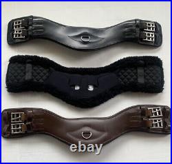 2 Used Saddle Fit Shoulder Relief Dressage Girths 22 And Black Wool Pad