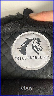 2 Used Saddle Fit Shoulder Relief Dressage Girths 22 And Black Wool Pad