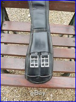 30 Albion Black Dressage Girth English Leather Made In Enegland