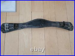 30 Otto Schumacher Girth Black Leather Older But Decent Condition