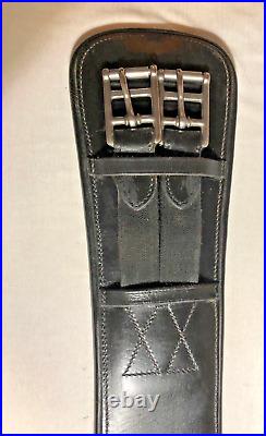 32 Black Nunn Finer English Leather Dressage Girth USA Made