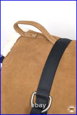 46HS Hilason Western Regular Size Bareback Pad, Breast Collar & Girth