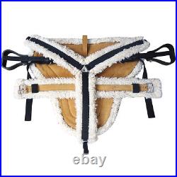 67HS Hilason Western Horse Suede Leather Bareback Pad, Breast Collar & Girth