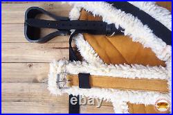 67HS Hilason Western Horse Suede Leather Bareback Pad, Breast Collar & Girth