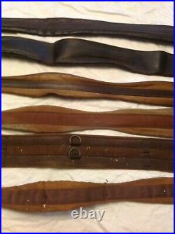 6 used horse girths English (5) good condition, One dressage