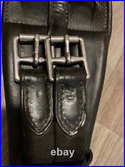 70 Cm / 28 Otto Schumacher Black Leather Dressage Girth Used
