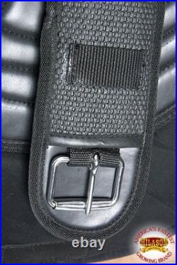 73HS Hilason Western Pleasure Trail Riding Bareback Treeless Saddle Pad Girth