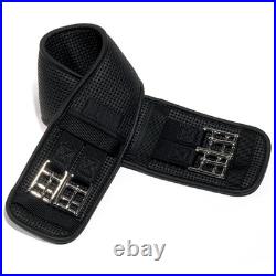 86ER Ovation Airform Chafeless Dressage Girth Steel Roller Buckles Black 86ER Ovation Airform Chafeless Dressage Girth Steel Roller Buckles Black