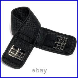 86ER Ovation Airform Chafeless Dressage Girth Steel Roller Buckles Black 86ER Ovation Airform Chafeless Dressage Girth Steel Roller Buckles Black
