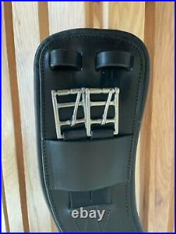 Acavallo Anatomical Girth withgel Black Leather 60 cm / 24 in -Excellent Condition