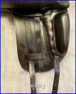 Albion 18 SLK Wide Dressage Saddle with Leather Albion girth- Great Condition
