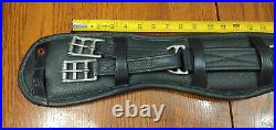 Albion, New, Humane girth, leather, black, 22 MSRP $325 dressage saddle