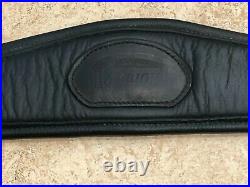 Albion Padded Leather Black Dressage Girth 34 (86 cm) with Elastics