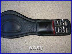 Albion Revelation Short Dressage Girth black/red trim size 24 ergonomic