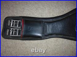 Albion Revelation Short Dressage Girth black/red trim size 28 ergonomic