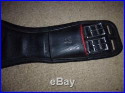 Albion Revelation Short Dressage girth black/red size 28 70cm padded ergonomic