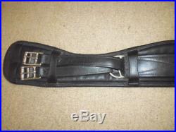 Albion Ultima Humane Short Dressage girth black size 30 padded anatomical