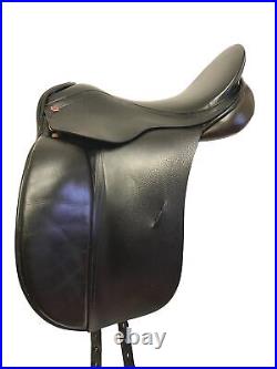 Albion Wide 17.5 Style Dressage Saddle BUNDLE with Leathers, Stirrups, And Girth