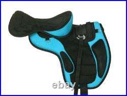 All Purpose Freemax Treeless Synthetic Suede English Horse Saddle Tack Size10-18 All Purpose Freemax Treeless Synthetic Suede English Horse Saddle Tack Size10-18