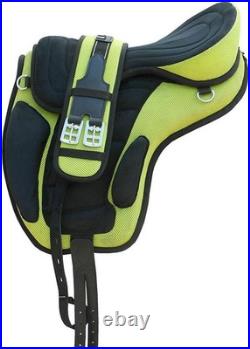 All Purpose Horse Saddle Synthetic FREEMAX English Treeless Suede Tack Size10-18 All Purpose Horse Saddle Synthetic FREEMAX English Treeless Suede Tack Size10-18