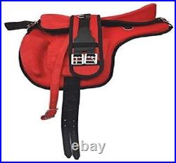 All Purpose Synthetic Freemax Treeless Suede English Horse Saddle Tack Size10-18