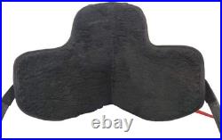 All Purpose Synthetic Freemax Treeless Suede English Horse Saddle Tack Size10-18