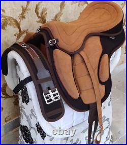 All Purpose Synthetic Treeless Comfort Handmade Horse Saddle Set 10 to 18