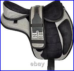 All Purpose Synthetic Treeless FREEMAX English Horse Saddles with Leather Strap