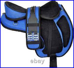 All Purpose Synthetic Treeless FREEMAX English Horse Saddles with Leather Strap