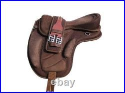 All Purpose Synthetic Treeless Freemax Suede English Horse Saddles 10-18 inches