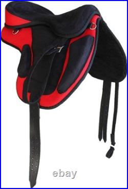 All Purpose Synthetic Treeless Freemax Synthetic Suede English Horse Saddle Tack