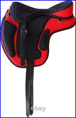 All Purpose Synthetic Treeless Freemax Synthetic Suede English Horse Saddle Tack