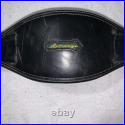 Amerigo Padded leather Anatomic ELASTIC Insets DRESSAGE GIRTH Black 70cm 28