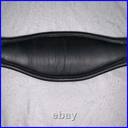 Amerigo Padded leather Anatomic ELASTIC Insets DRESSAGE GIRTH Black 70cm 28