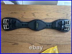Amerigo Special Short Girth with ELASTIC Insets DRESSAGE GIRTH Black 24