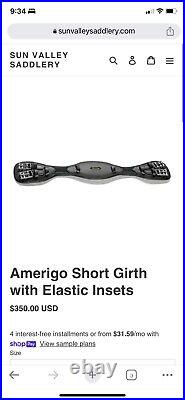 Amerigo Special Short Girth with Elastic 80cm Made in Italy (retail $350 new)